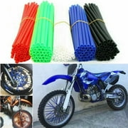 Walbest 72 Pack Spoke Skins Spoke Covers: 19-21 inch Rims Protector \u0026 Decoration for Dirt Bike | Bike | Bicycle | Wheelchair | Motorcycle (White)